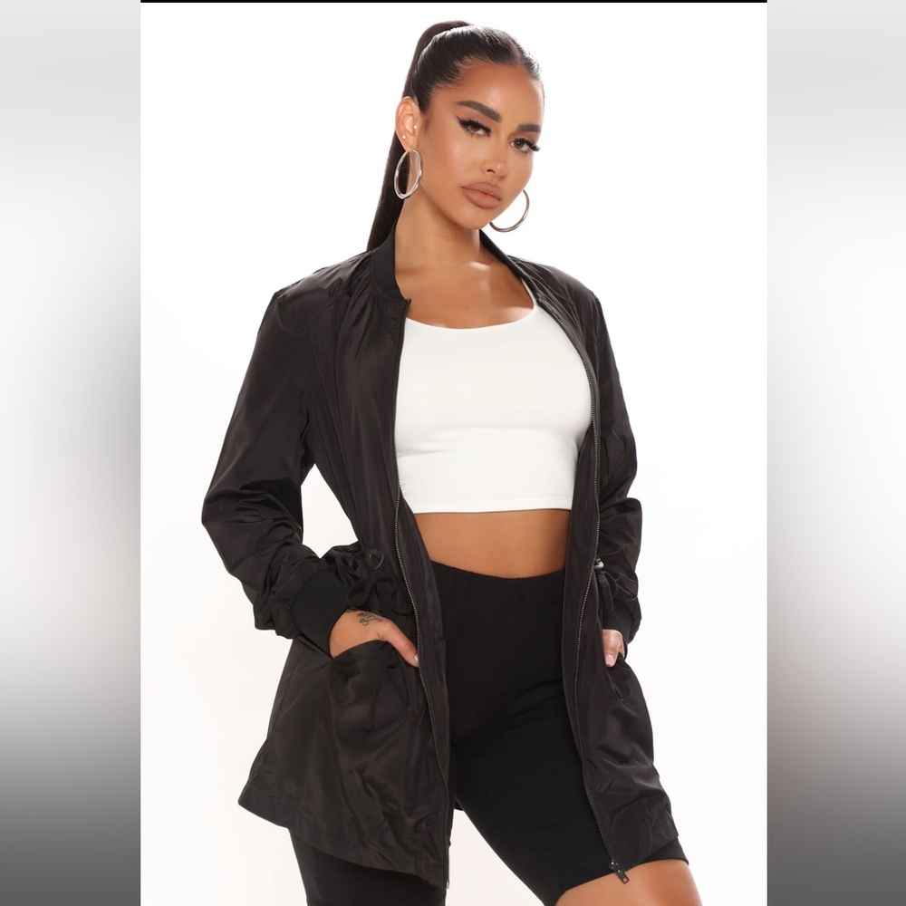 (NEW) Fashion Nova Not Saying It Again Jacket - Black